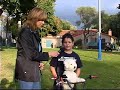 Tom and Blanky the bike riding dog