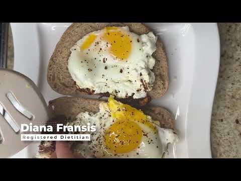 Feta Fried Egg on Sourdough with Tomato