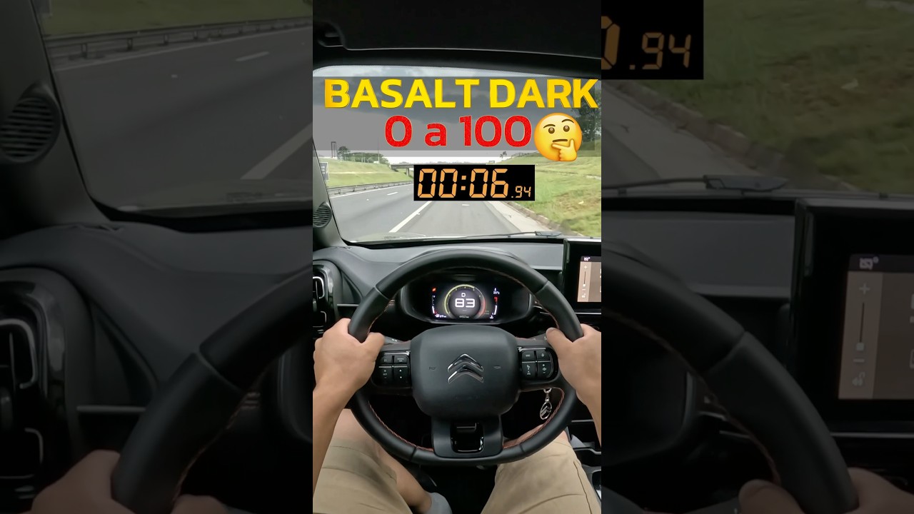 Basalt Dark Edition no 0 a 100. O que acharam?#citroen #basalt #velocidade