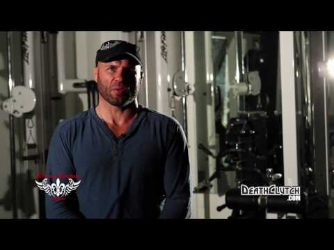 Randy Couture training with Brock Lesnar
