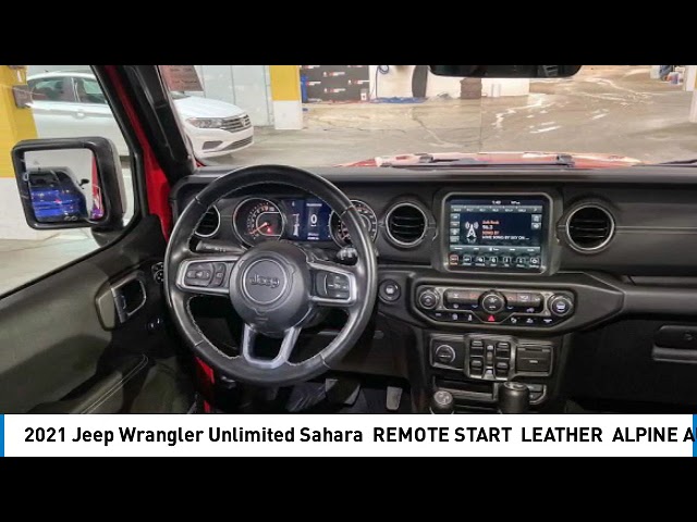 2021 Jeep Wrangler Unlimited Sahara | REMOTE START | LEATHER dans Autos et camions  à Comté de Strathcona