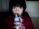 me playing on my new laptop