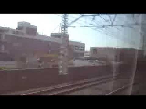 成田線特急 成田エクスプレス22號 車風景  総武線「快速」 東京 方面津田沼（通過） → 平井（通過）
