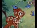 Bambi Learns To Speak in Mandarin Chinese (Subtitles)
