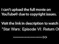 Star Wars: Episode VI: Return Of The Jedi, PART 1 /9,full film/movie online part1