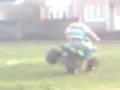 quad on side driving in circles port talbot