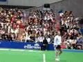 Martina Hingis service