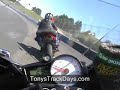 2up ride on the racetrack