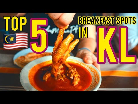MALAYSIA Street Food Tour! Breakfast Tour of Kuala Lumpur! BEST Street Food in Malaysia 🇲🇾