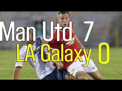 La - Manchester United got their pre-season campaign off to a magnificent start last night as they put seven past the LA Galaxy. Coach Louis van Gaal was all smiles as The Reds sent a message home...