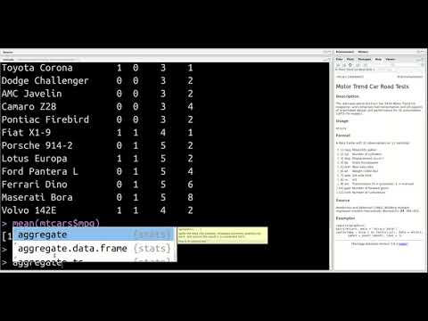 aggregate Function in R VIDEO | educational research techniques