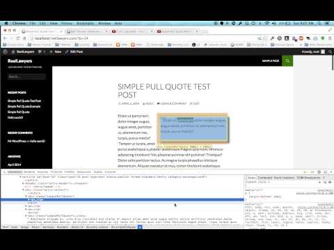 how to quote in wordpress