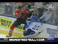 Robyn Regehr Monster hit (Canada - Finland)