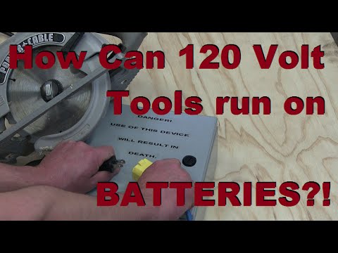 Make a 120 Volt BATTERY PACK FOR POWER TOOLS!