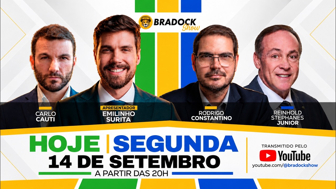 🔴  JULGAMENTO DE MORAES E NOVAS BOMBAS DO MASTER | Bradock Show 14/09/2026