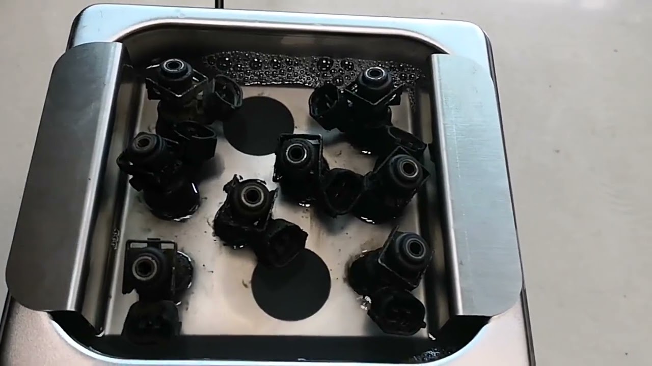 Injector, cleaning test