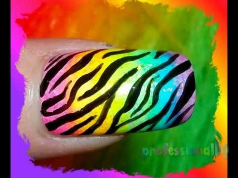 how to zebra paint your nails