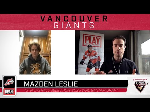 WHL Future Stars: Mazden Leslie, Vancouver Giants