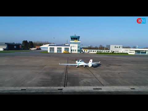 Der Flughafen Kiel-Holtenau aus Drohnenperspektive