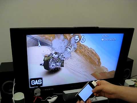 iphone video game - This is our Moto Chaser game running on the official iPhone & iPod Touch 2.2 OS, but outputing the video to TV using iPod AV cables. We are using the MPTVOut...