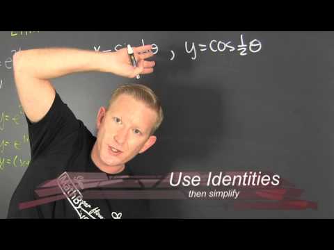 how to eliminate the parameter of a parametric equation