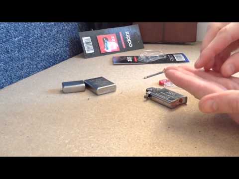how to change zippo flint