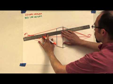 how to draw the letter k in 2 point perspective