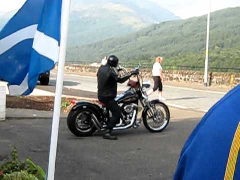 Epic harley at the pitstop