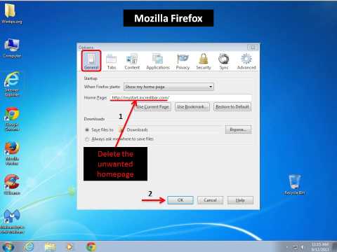 how to remove mystartsearch
