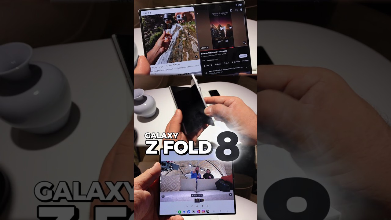 GALAXY Z FOLD 8 DA SAMSUNG CHEGA COM NOVO FORMATO DE TELA! #GALAXYFOLD8 #SAMSUNGGALAXY #samsung