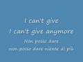 Without you - Mariah Carey - Text in english & italian