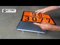 Click to View : Feuerresistente orangefarbene Warntafeln nach ADR Vorschriften