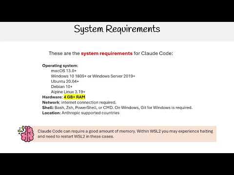 Claude Code Essentials - Claude Code System Requirements