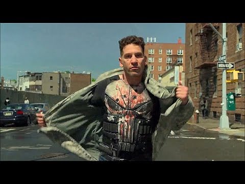 Punisher enfrenta a Billy/Jigsaw en la calle (parte 1) - THE PUNISHER 2X07 - Sub. Español.