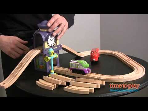 how to fasten wooden train tracks