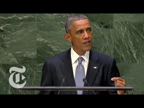 un - President Obama spoke on Wednesday at the 69th session of the United Nations General Assembly. Read the story here: http://nyti.ms/1psnaZd Subscribe to the T...