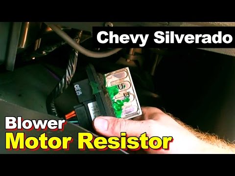 How to replace blower motor resistor in Chevrolet Silverado