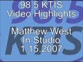 matthew west visits the ktis studio to talk about his new album and perform.