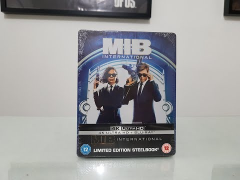 MIB International 4k Steelbook Edition Bluray Movie unboxing