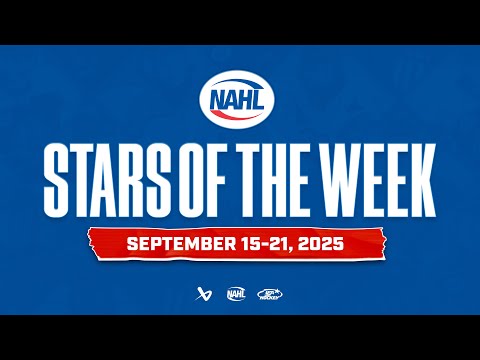 NAHL Stars of the Week - September 15-21, 2025