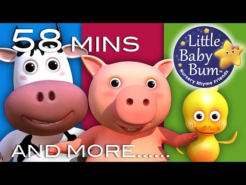 Old MacDonald Had A Farm & More Classic Rhymes! | 32 Videos | 58 Minutes Long | From LittleBabyBum