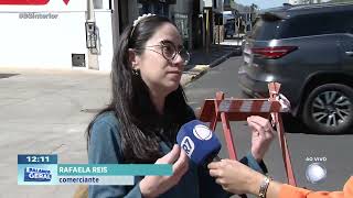 Interdição em avenida de Bauru: comerciantes estão descontentes com as obras