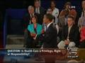 Town Hall Debate - Health Care: Is health care a privlege...