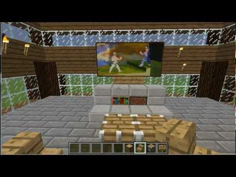 how to build a t.v in minecraft