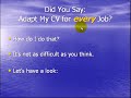 CV Writing, How to Write Your Resume