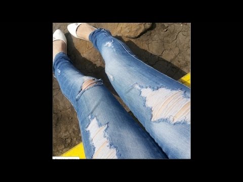 Как сделать рваные джинсы - DomaVideo.Ru