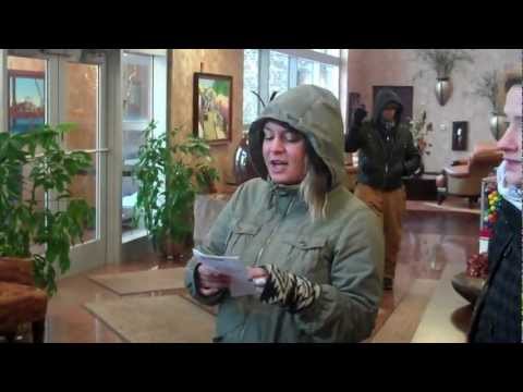 Solidarity Action: Michels Corp HQ Flash Mobbed - NO KXL!