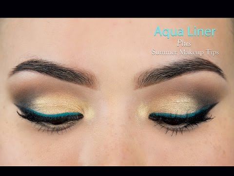 how to apply aqua eyeliner