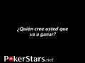 Team PokerStars Pro Humberto Brenes from the rail