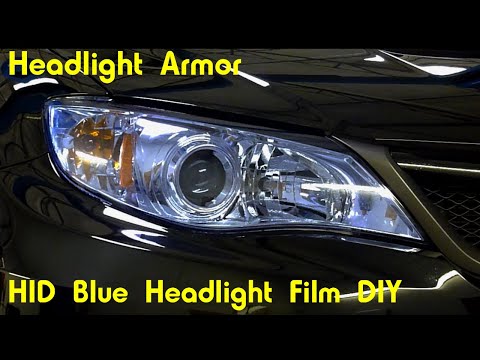 HID Blue Headlight Protection Tint Film Kit DIY – Subaru WRX – Headlight Armor